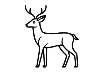 silhouette of a deer