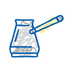 cezve for brew coffee icon doodle illustration