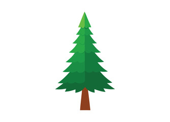 christmas tree vector illustration