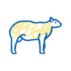 texel sheep icon doodle illustration