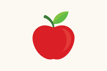 red apple vector illustration
