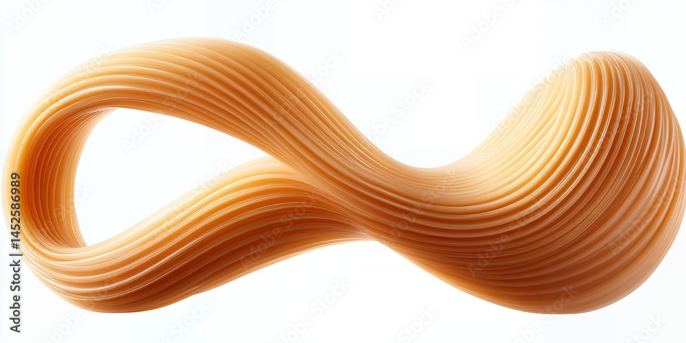Poster abstract smooth beige brown swirling lines flowing infinite loop design element background texture