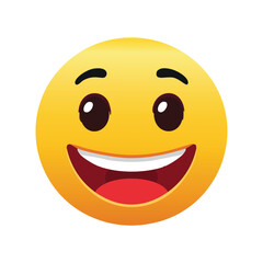 smiley face on white background