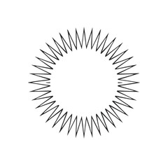 Spiky Circular Design Illustration