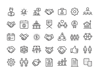 Mergers and Acquisitions Icon Navigating Complex Transactions.eps