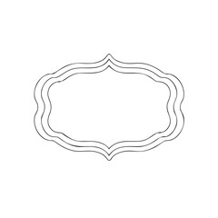 Decorative Frame Outline Illustration
