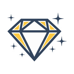 vector illustration of a dimond