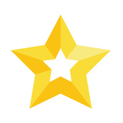 gold star on white background