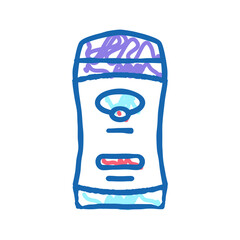 deodorant aromatic cosmetic icon doodle illustration