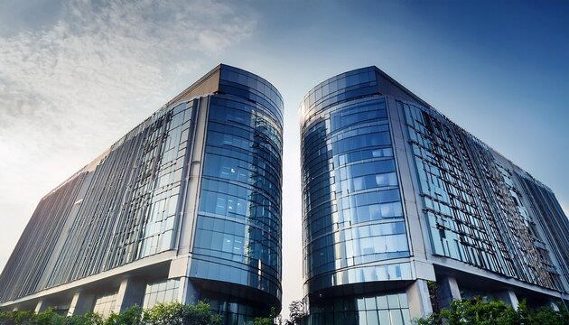 modern high rise building with sleek glass and steel fa ade in greater noida modern architecture high rise buildings