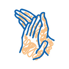 clap applause icon doodle illustration