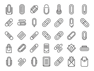 Paper Clip Icon Versatile Stationery for Everyone.eps