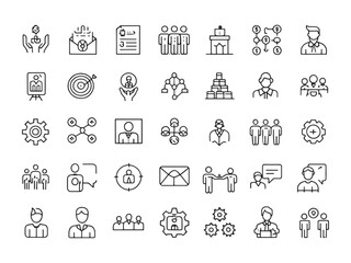 Partner Management Icon Streamlining Collaboration and Communication.eps