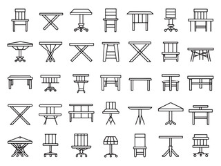 Patio Table Icon Perfect for Entertaining.eps