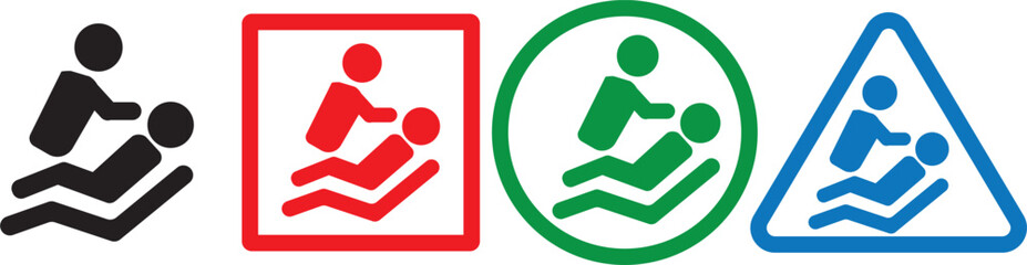 Medical Patient Icon Vector Graphic with full color easy to edit