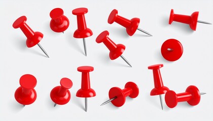 push pin isolated on white