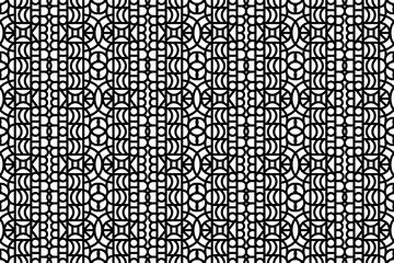 Abstract seamless intricate lace pattern. Black and white repeatable luxury, elegant pattern design.