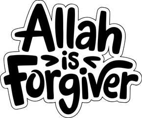 Allah Is The Forgiver Sticker
