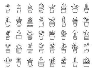 Plant Pot Icon for Modern Home Decor.eps