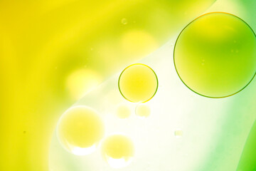 Abstract Background with Colorful Bubbles and Soft Light Effects