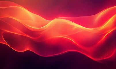 Fototapeta premium Fiery Waves of Light and Shadow