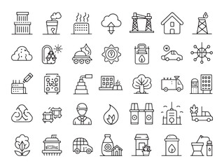 Pollution Icon Highlights Urgency of Action.eps