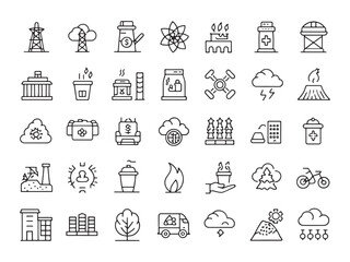 Pollution Icon Urges Change for Environment.eps