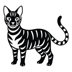 Fototapeta premium vector illustration of a cat