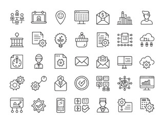 Project Management Icon Boosting Productivity and Efficiency.eps