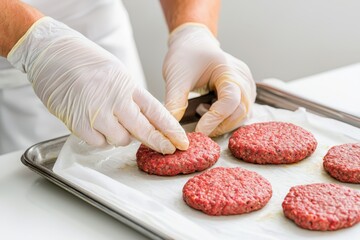 Hands-on food preparation featuring burger shaping techniques and cooking activities.