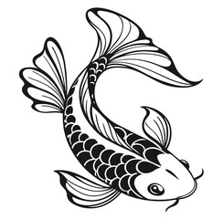 Graphic Fish with Spots Design