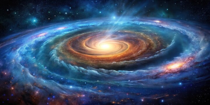Cosmic Vortex in Galactic Center,, galaxy, celestial mechanics,  galaxy, celestial mechanics, event horizon
