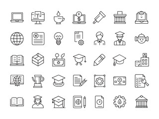 Graduate Studies Knowledge Expansion Line Art