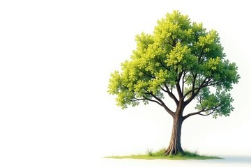 Obraz premium Isolated branches on white background with soft focus effect, tree, simplicity, focus