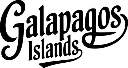 Galapagos Islands Logo Design Vector