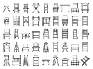 Ladder Chair Lin Modern Line Art