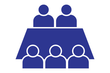 Conference Room Meeting Icon, business meeting icon. meeting room icon.