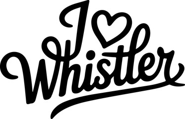I Love Whistler Resort Graphic