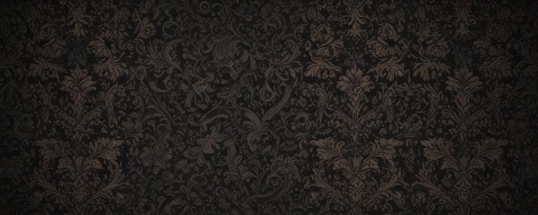 Seamless gothic damask wallpaper, dark floral pattern , gothic, dark, digital