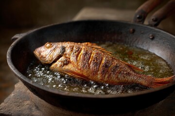 Fried Fish in Pan