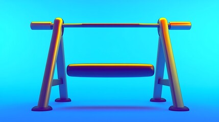 Colorful cartoon swing illustration