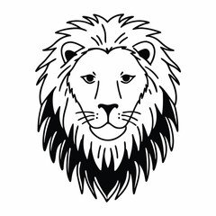 Obraz premium vector lion face