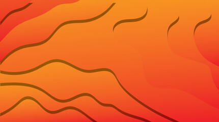 Abstract waves, fluid curves, warm color gradient, orange to red, smooth transitions, organic shapes, flowing lines, minimalist design,