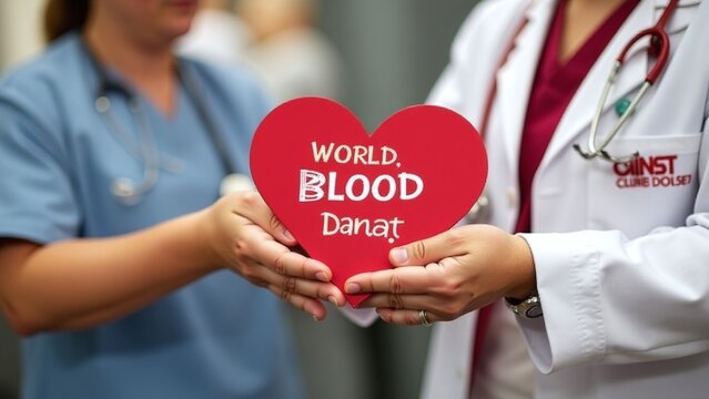 Blood donation on World Blood Donor Day, Donors making a difference with every drop, Saving lives globally