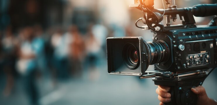 Cinematic Video Camera Professional Film and Television Production