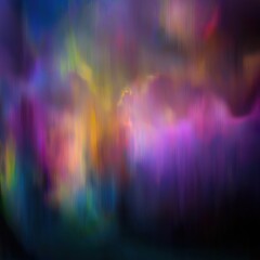 Abstract Colorful Light Streaks on Dark Background