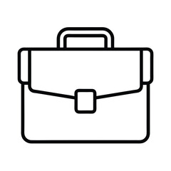briefcase icon outline vector art