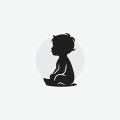 silhouette of baby