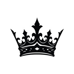  Crown icon.  Crown symbol isolated on white background.  Crown sign. vector illustration.