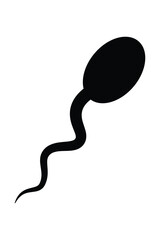 Spermatozoon sperm icon isolated on white background